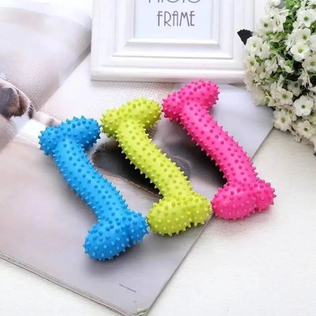 Pet Toys for Small Dogs Rubber Resistance To Bite Dog Toy Teeth Cleaning Chew Training Toys Pet Supplies Puppy Dogs 2025new