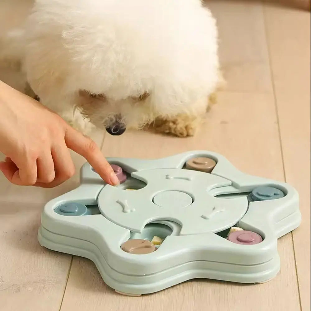 Pet Training Game Durable Dog Puzzle Toys Fun Feeding Anti-Choking Pet Slow Bowl Non-Slip Increase IQ Pet Food Dispenser Pet Cat