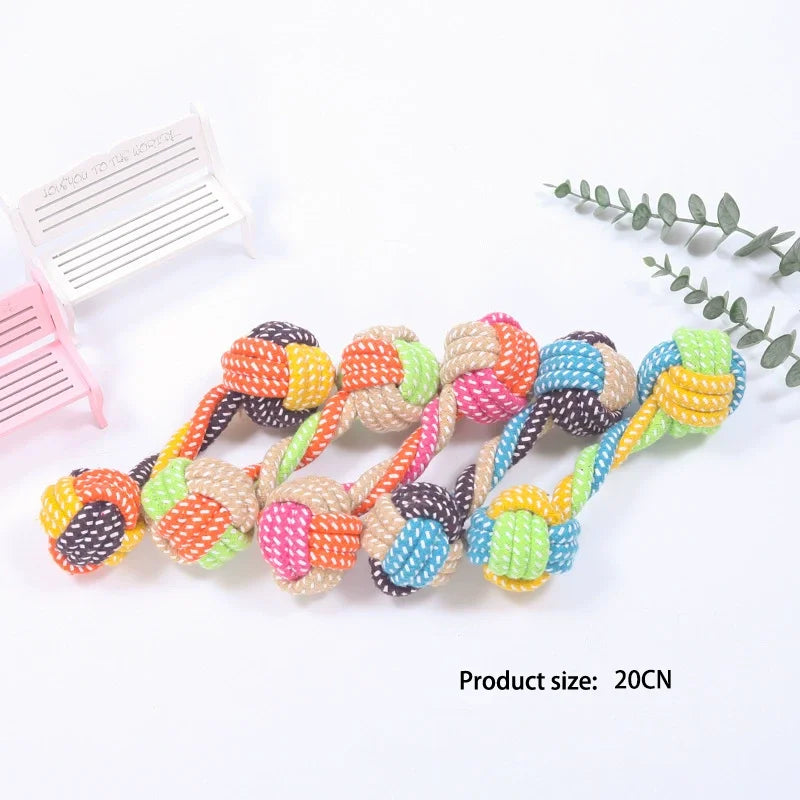 Pet Dog Toys for Large Small Dogs Toy Interactive Cotton Rope Mini Dog Toys Ball for Dogs Accessories Toothbrush Chew Puppy Toy