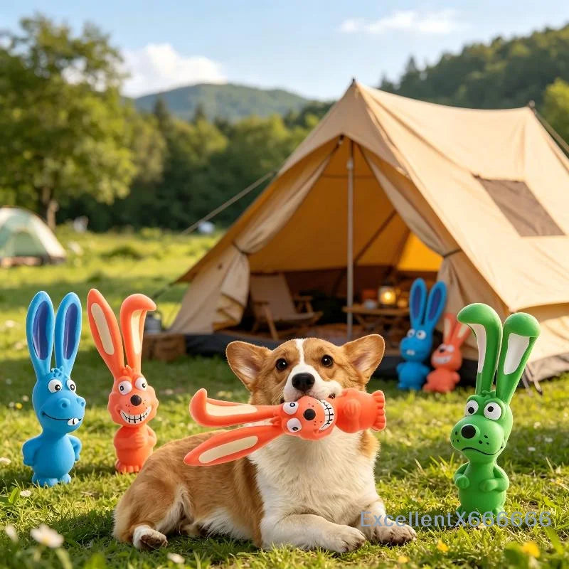 Latex Squeaky Pet Toys for Puppies Assorted Fun Animal and Sports Theme Chew Toys for Training