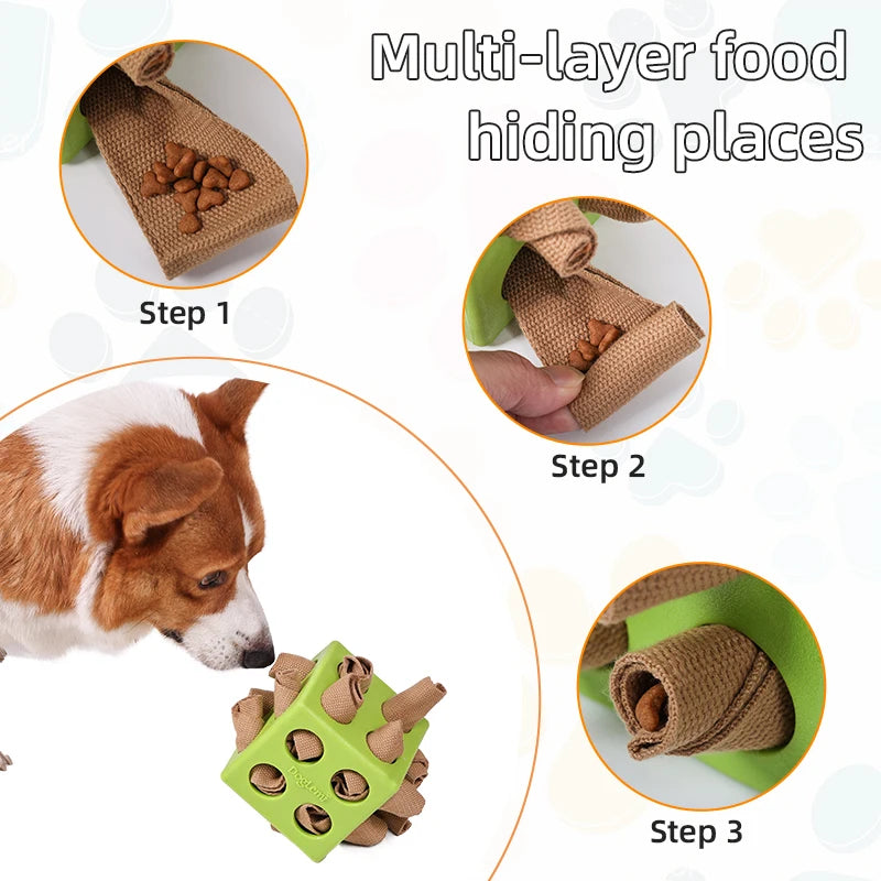Pet Dog Toys Dog Snuffle Toy Dog Grinding Teeth Chewing Toy Bite Resistant Puzzle Toy Pet Puzzle Interactive Toys Pet Supplies