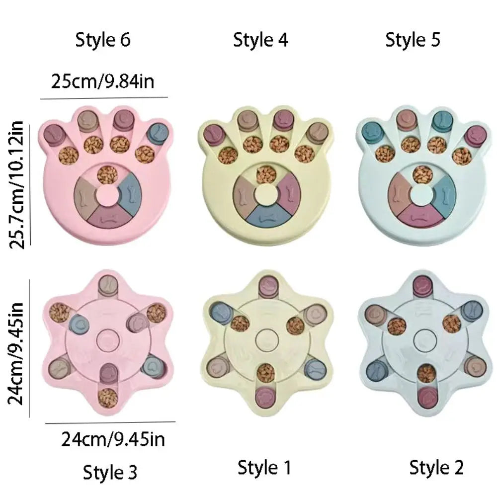 Pet Training Game Durable Dog Puzzle Toys Fun Feeding Anti-Choking Pet Slow Bowl Non-Slip Increase IQ Pet Food Dispenser Pet Cat